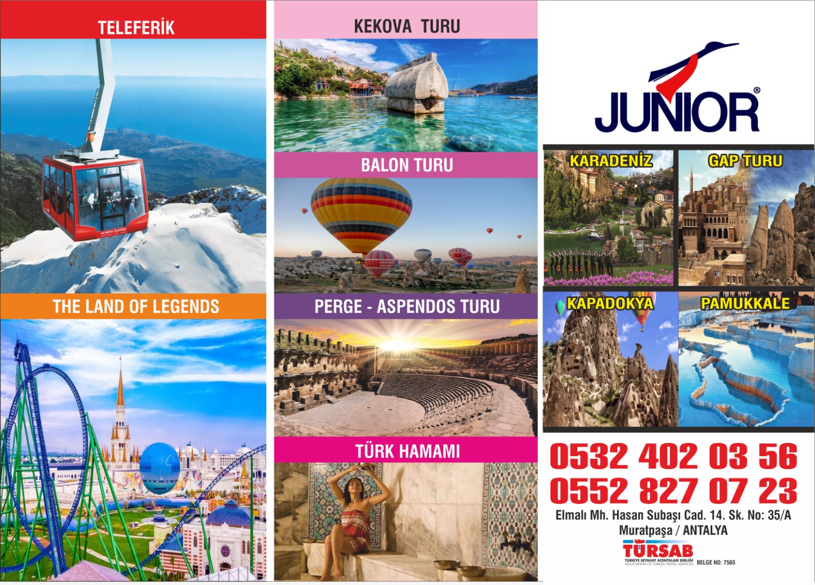 Günlük Turlar / Daily Tours Antalya